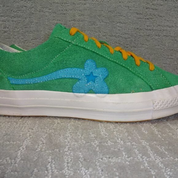 Converse One Star OX x Golf Le Fleur Jolly Size M 12 W 14 Green Suede 160322C - Picture 6 of 9